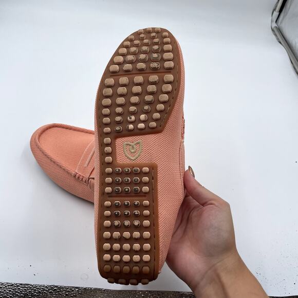 Rothy's The Driver Loafers Salmon Pink Knit Slip-On Driving Shoes - Size 11.5 - Picture 9 of 10